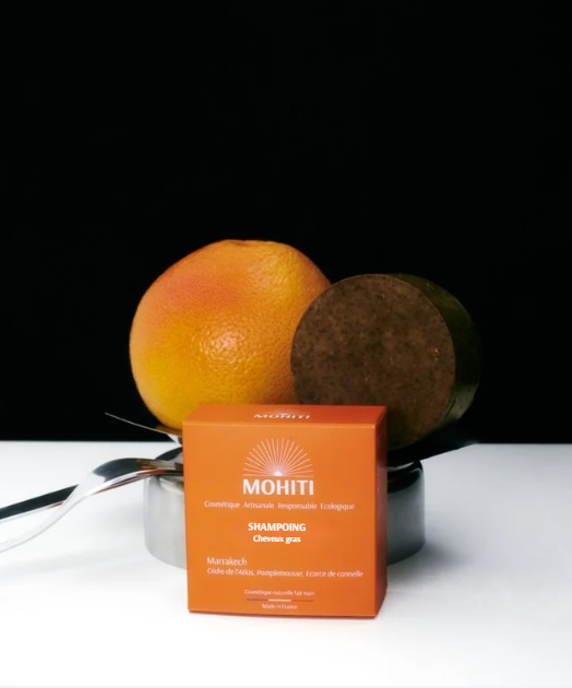 Shampoing cheveux gras Marrakech - Cèdre de l'Atlas, pamplemousse, cannelle